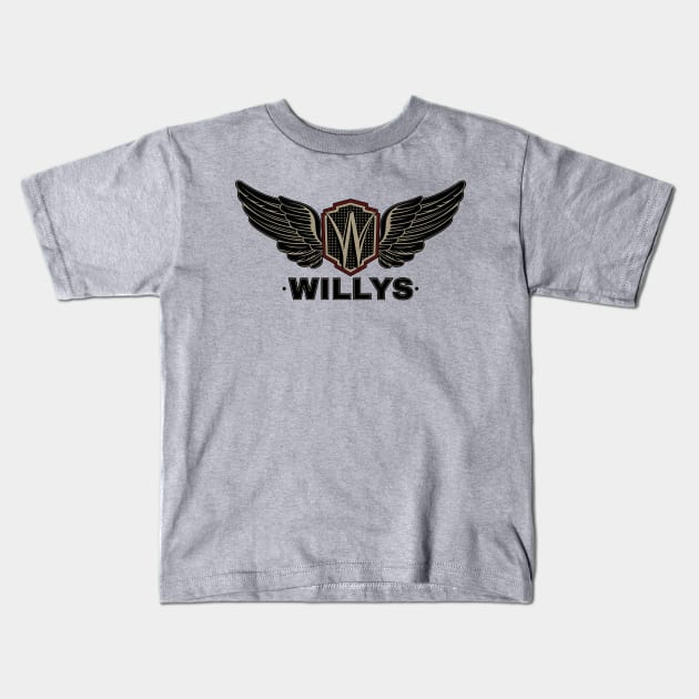 Willys Wings Royale Kids T-Shirt by SunGraphicsLab